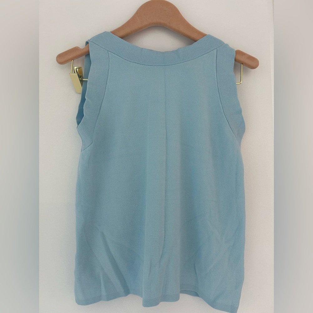Ann Taylor Baby Blue Sweater Top Sleeveless